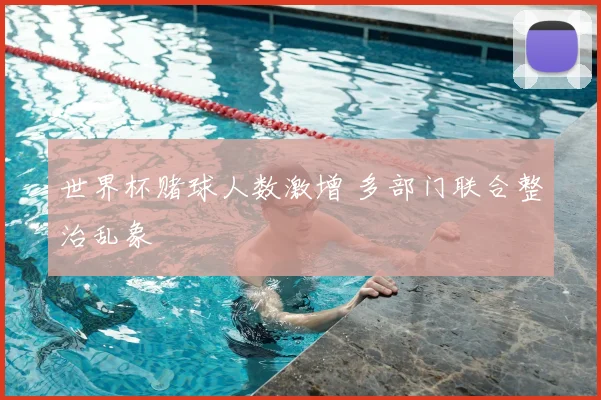世界杯赌球人数激增 多部门联合整治乱象